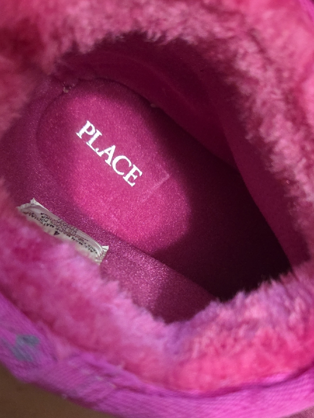 Place • Bright Pink Plush Lined Short Winter Boots - Picture 3 of 8